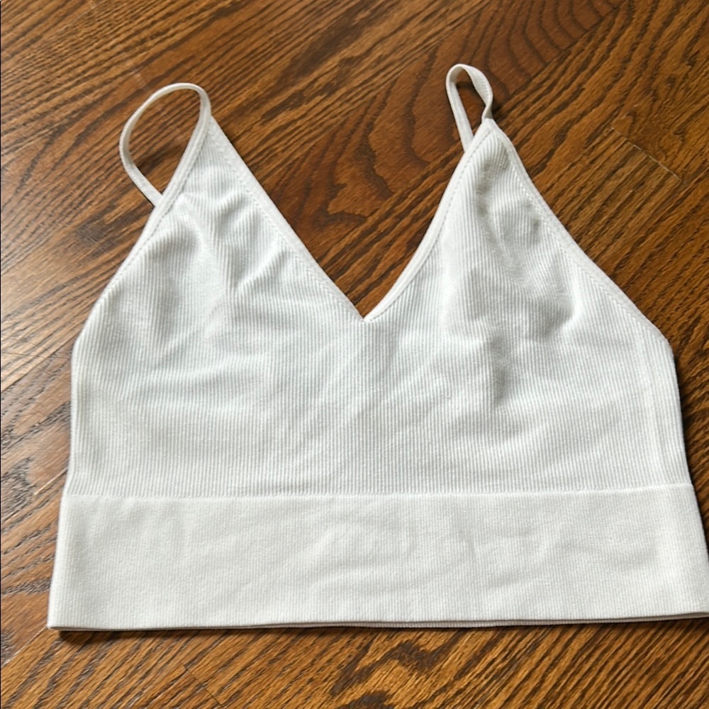 🌿Bozzolo Ivory Ribbed Camisole Top🌿